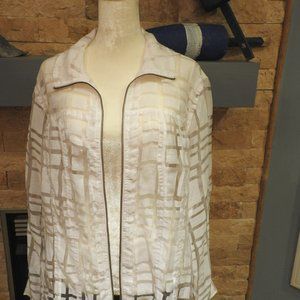 Coldwater Creek Sheer Jacket, size 16